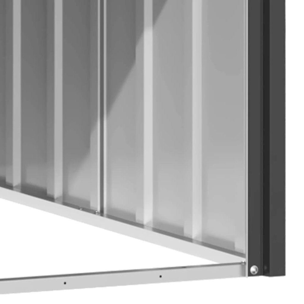 Dog House Anthracite 45.9"x40.6"x32.1" Galvanized Steel. Picture 4