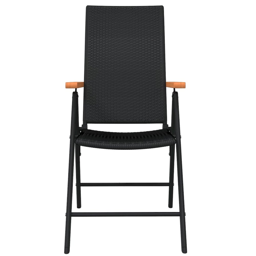 Garden Dining Set Black. Picture 4