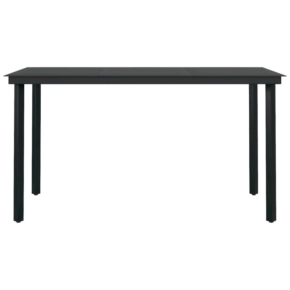 Garden Dining Set Dark Gray. Picture 6