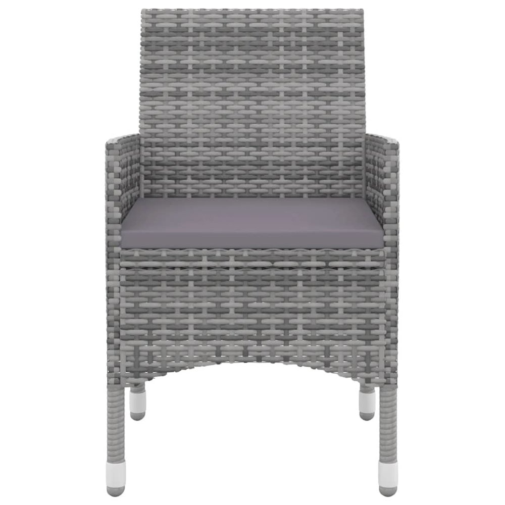Garden Dining Set Grey PE rattan Large Suitable for Many. Picture 4