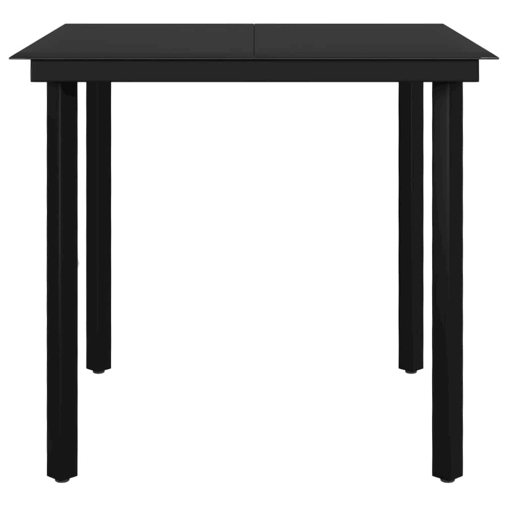 Garden Dining Set Poly rattan: Grey. Picture 6