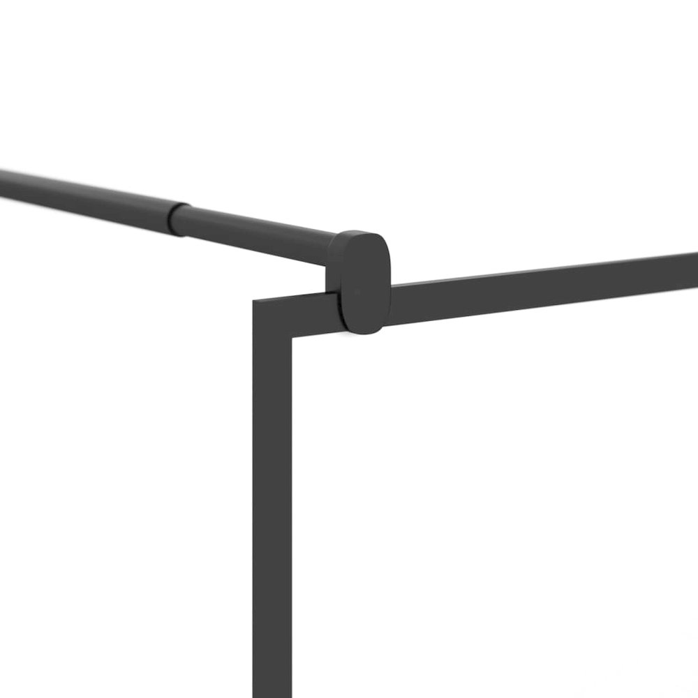 Walk-in Shower Wall 31.5"x76.8" Frosted ESG Glass Black. Picture 6