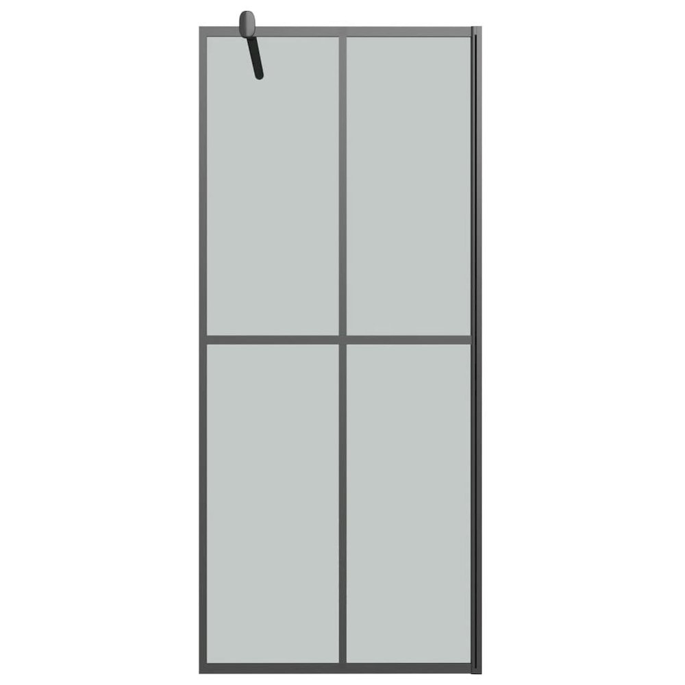 Walk-in Shower Screen 31.5"x76.8" Dark Tempered Glass. Picture 3
