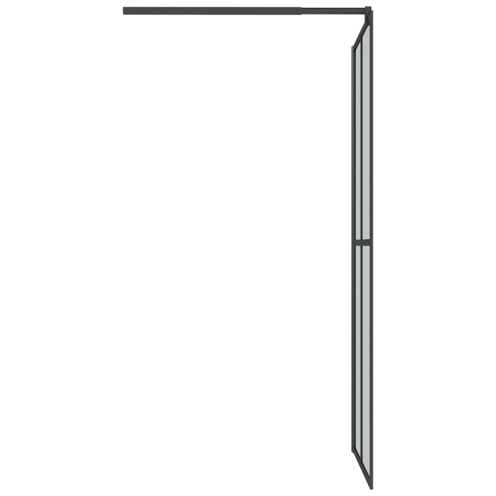 Walk-in Shower Screen 31.5"x76.8" Dark Tempered Glass. Picture 4