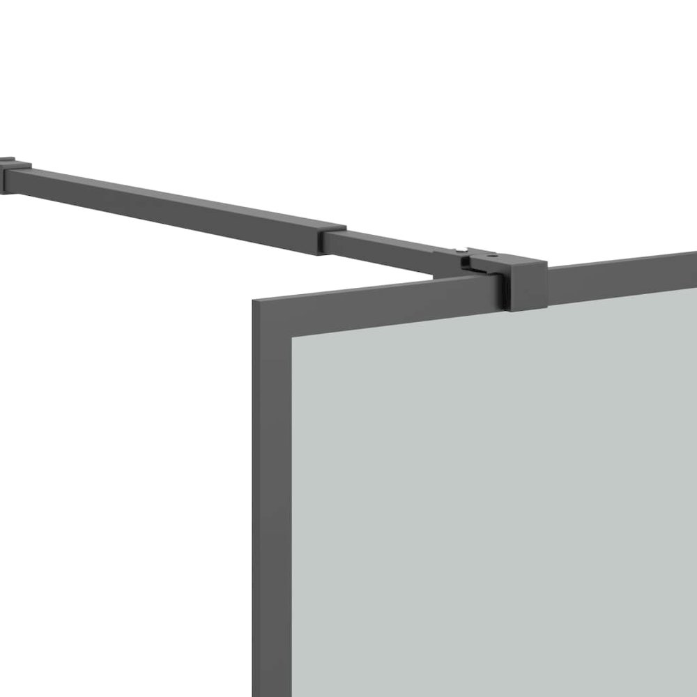 Walk-in Shower Screen 31.5"x76.8" Dark Tempered Glass. Picture 6
