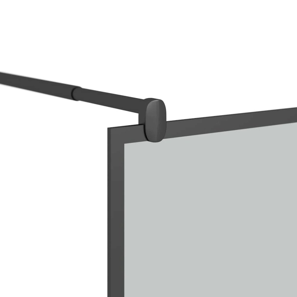 Walk-in Shower Wall 31.5"x76.8" Dark ESG Glass Black. Picture 6