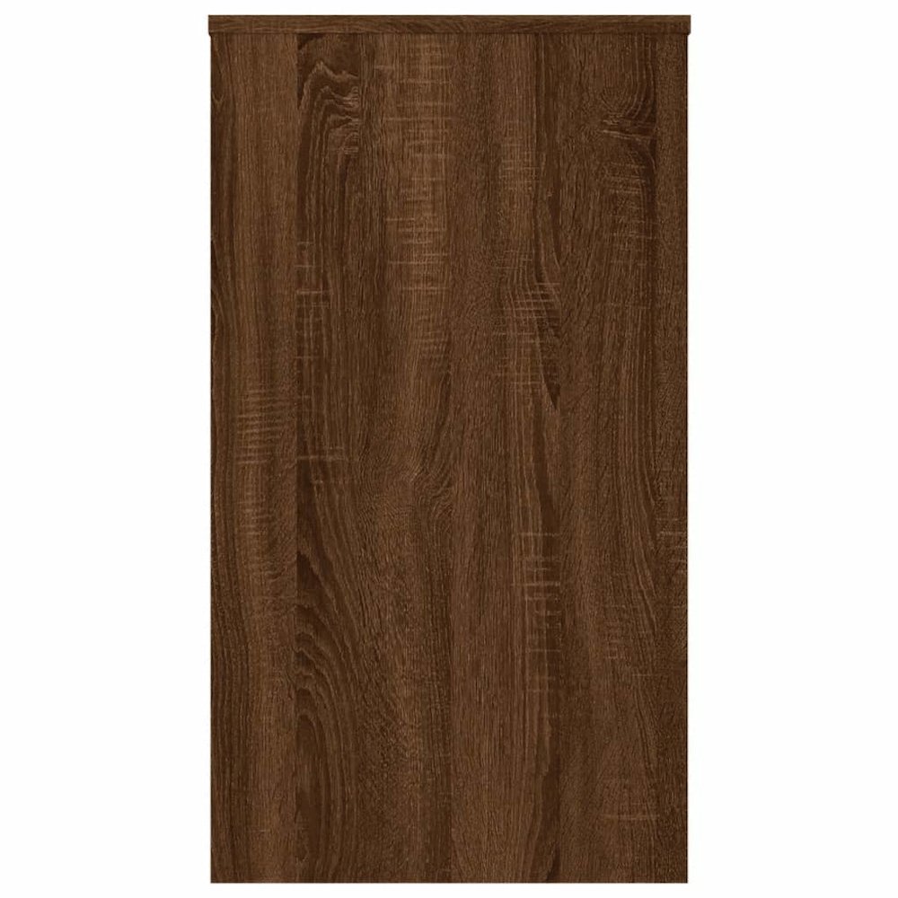 Desk Brown oak Engineered wood Small Modern Desk Rectangular. Picture 6