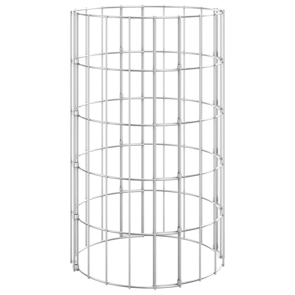Gabion Raised Bed Silver Galvanized steel Medium Durable. Picture 3