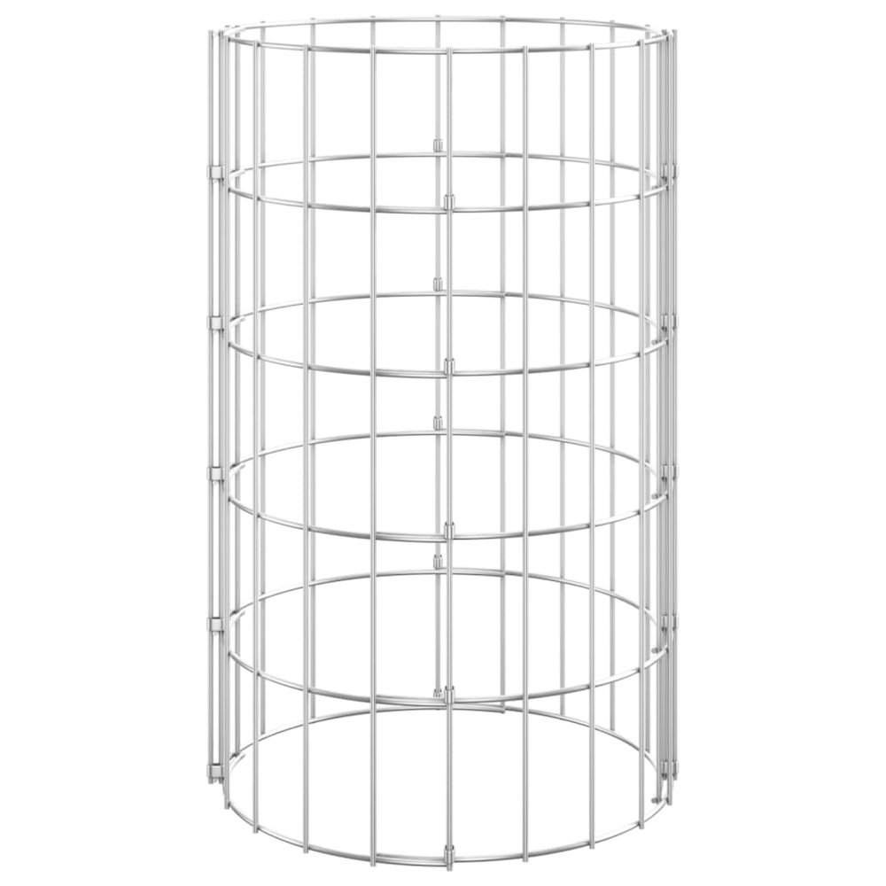 Gabion Raised Bed Silver Galvanized steel Medium Durable. Picture 4
