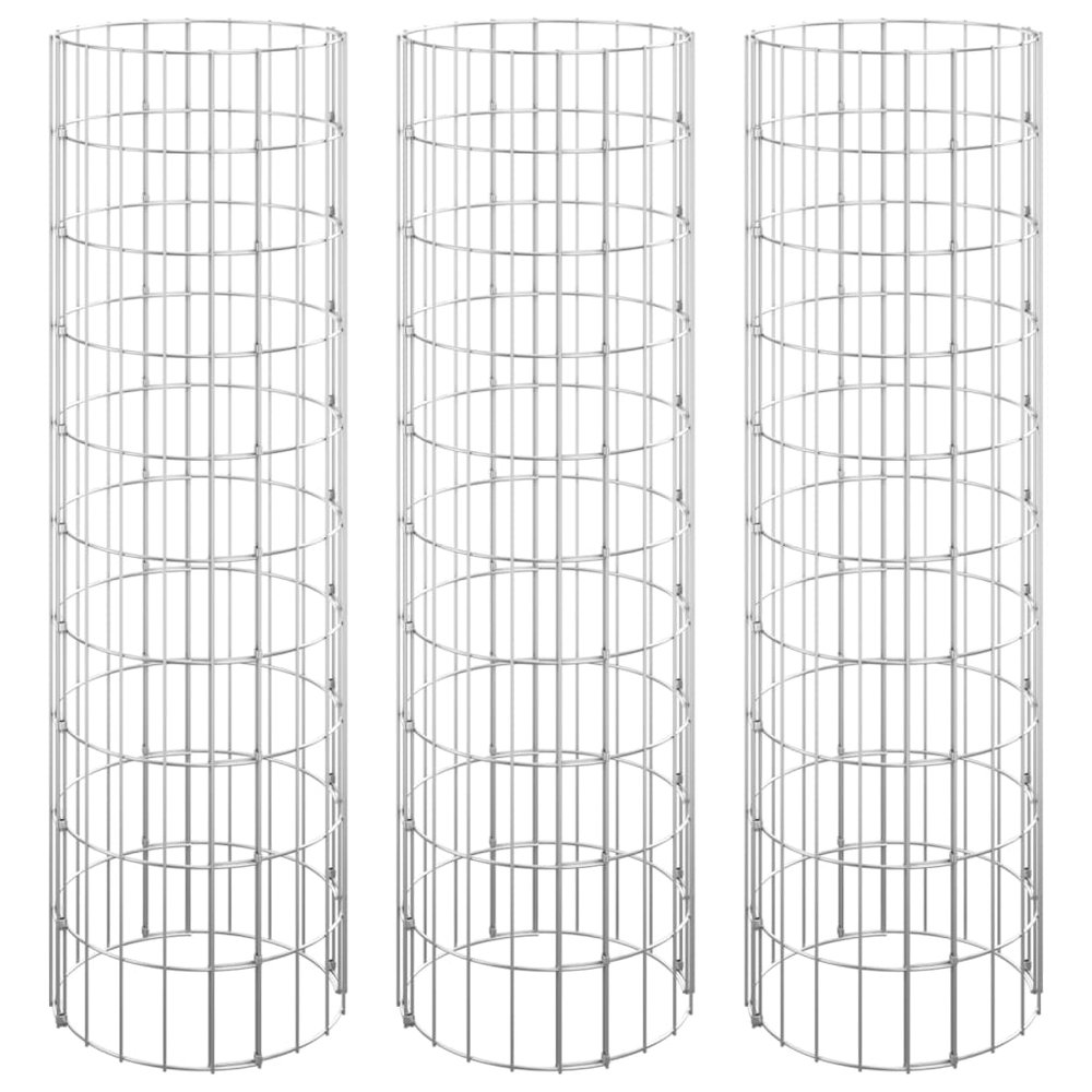 Gabion Raised Bed Silver Galvanized steel Medium Durable. Picture 2