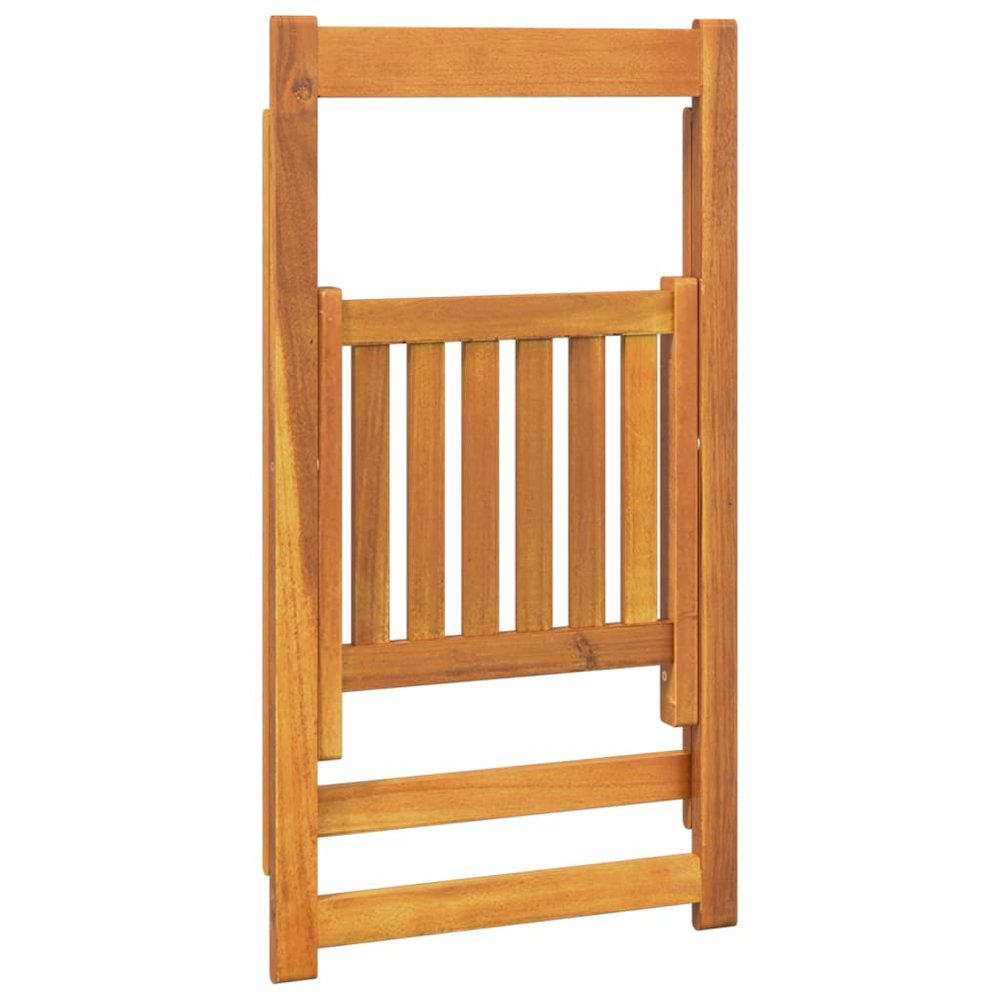 Folding Garden Chairs 8 pcs Solid Wood Acacia. Picture 5