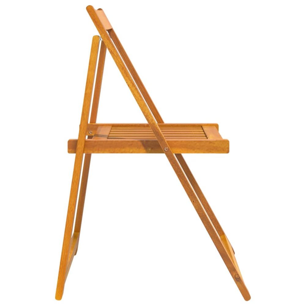 Folding Garden Chairs 8 pcs Solid Wood Acacia. Picture 6