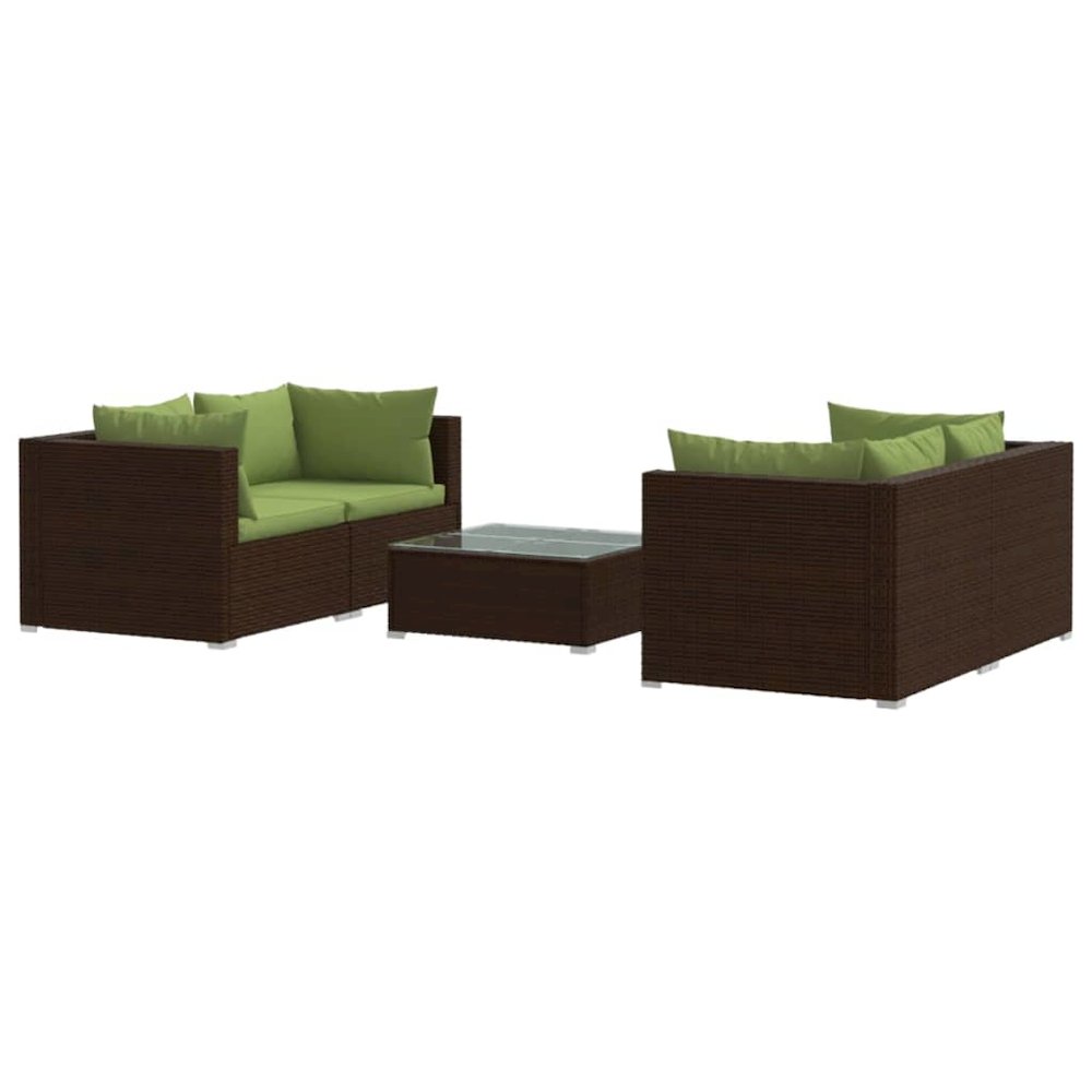 Garden Lounge Set Brown. Picture 2