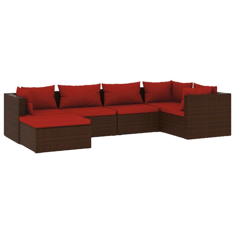 Garden Lounge Set Brown, Cinnamon Red. Picture 2