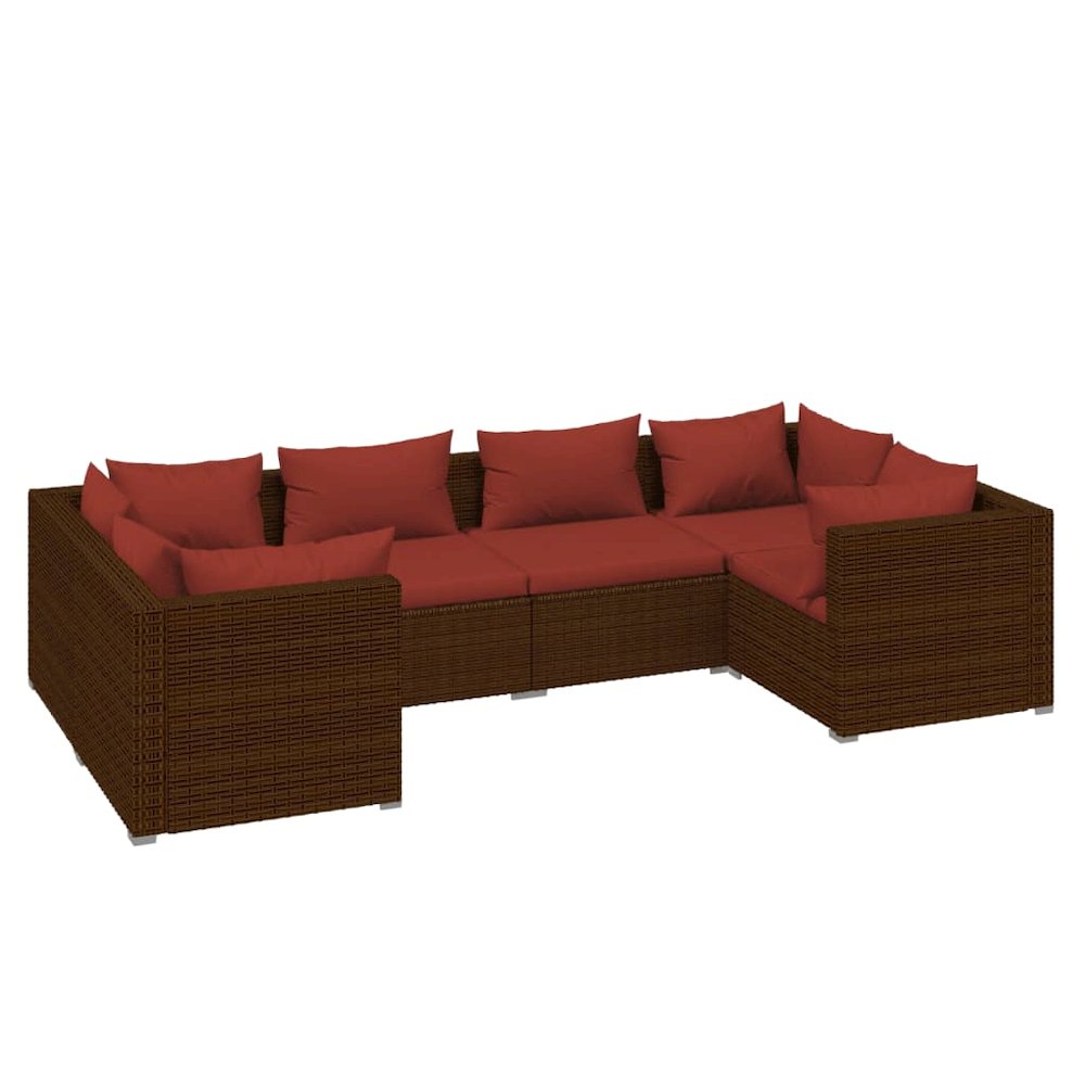 Garden Lounge Set Brown, Cinnamon Red. Picture 2
