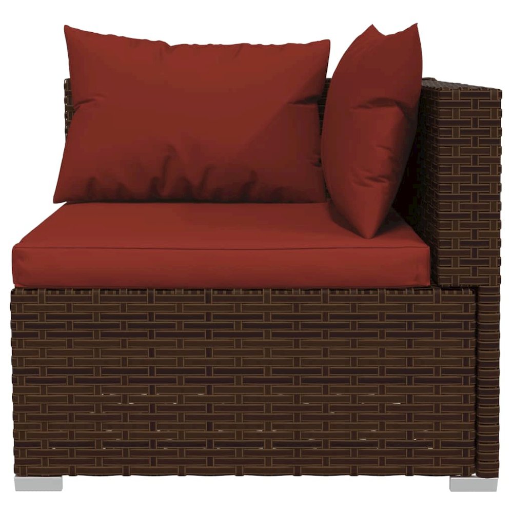 Garden Lounge Set Brown, Cinnamon Red. Picture 3