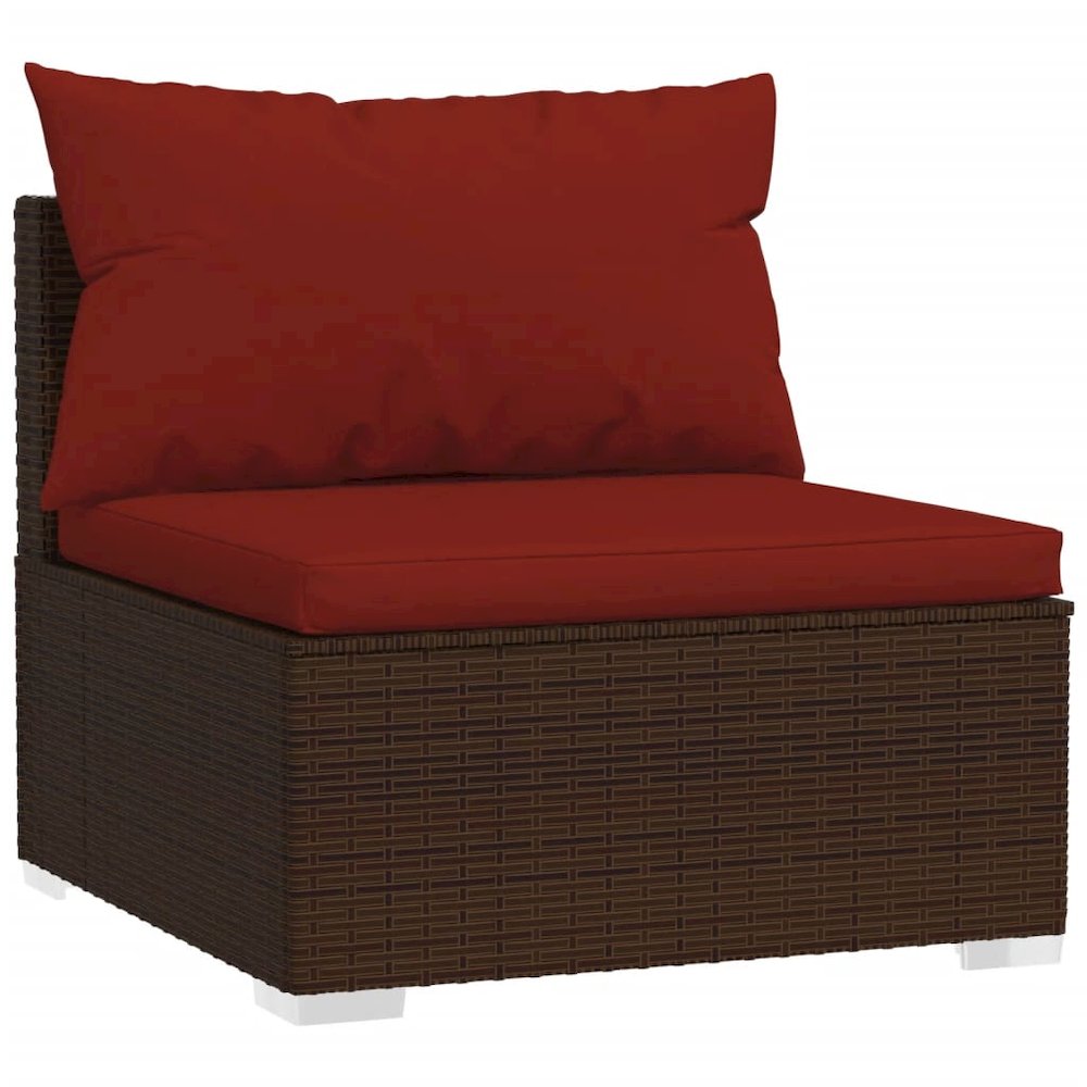Garden Lounge Set Brown, Cinnamon Red. Picture 6