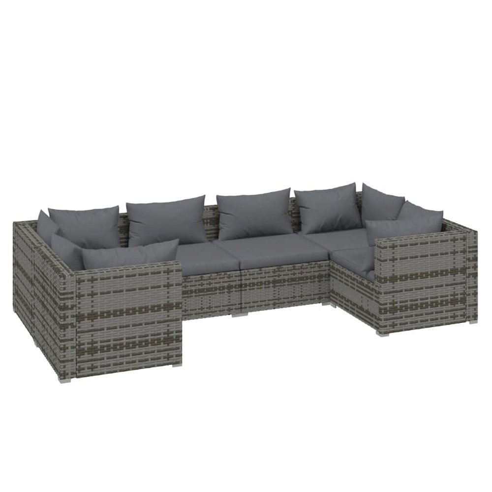 Garden Lounge Set Grey, Anthracite. Picture 2