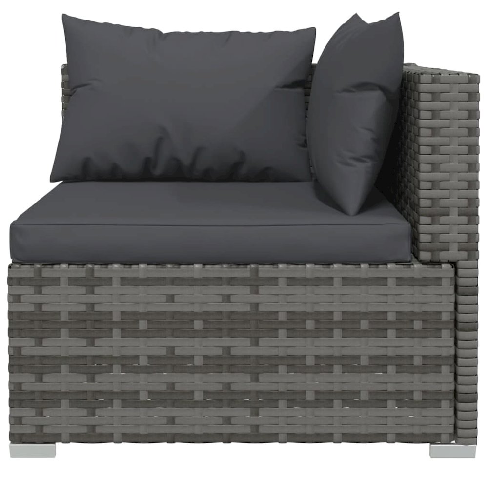 Garden Lounge Set Grey, Anthracite. Picture 3
