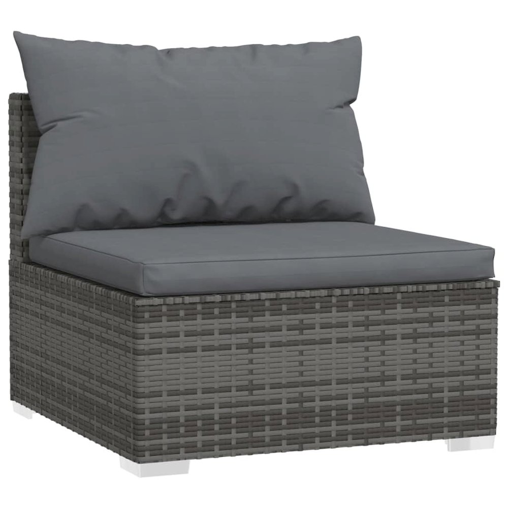 Garden Lounge Set Grey, Anthracite. Picture 6