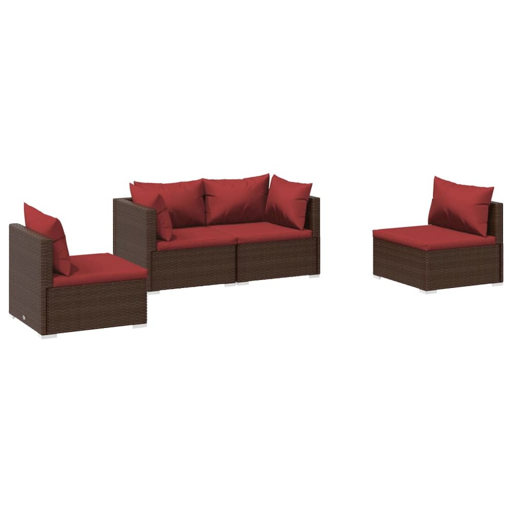 Garden Lounge Set Brown, Cinnamon red. Picture 2