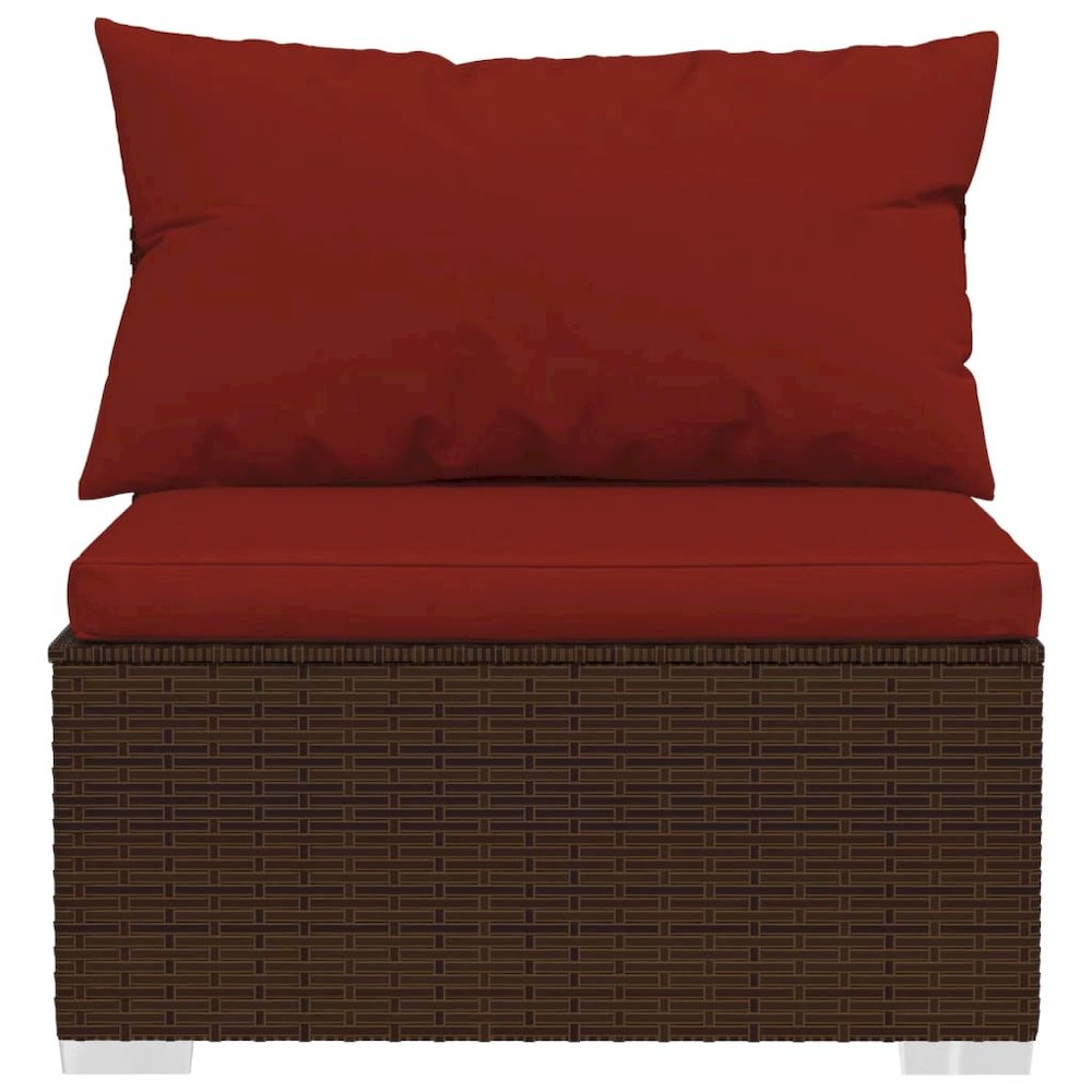 Garden Lounge Set Brown, Cinnamon red. Picture 6