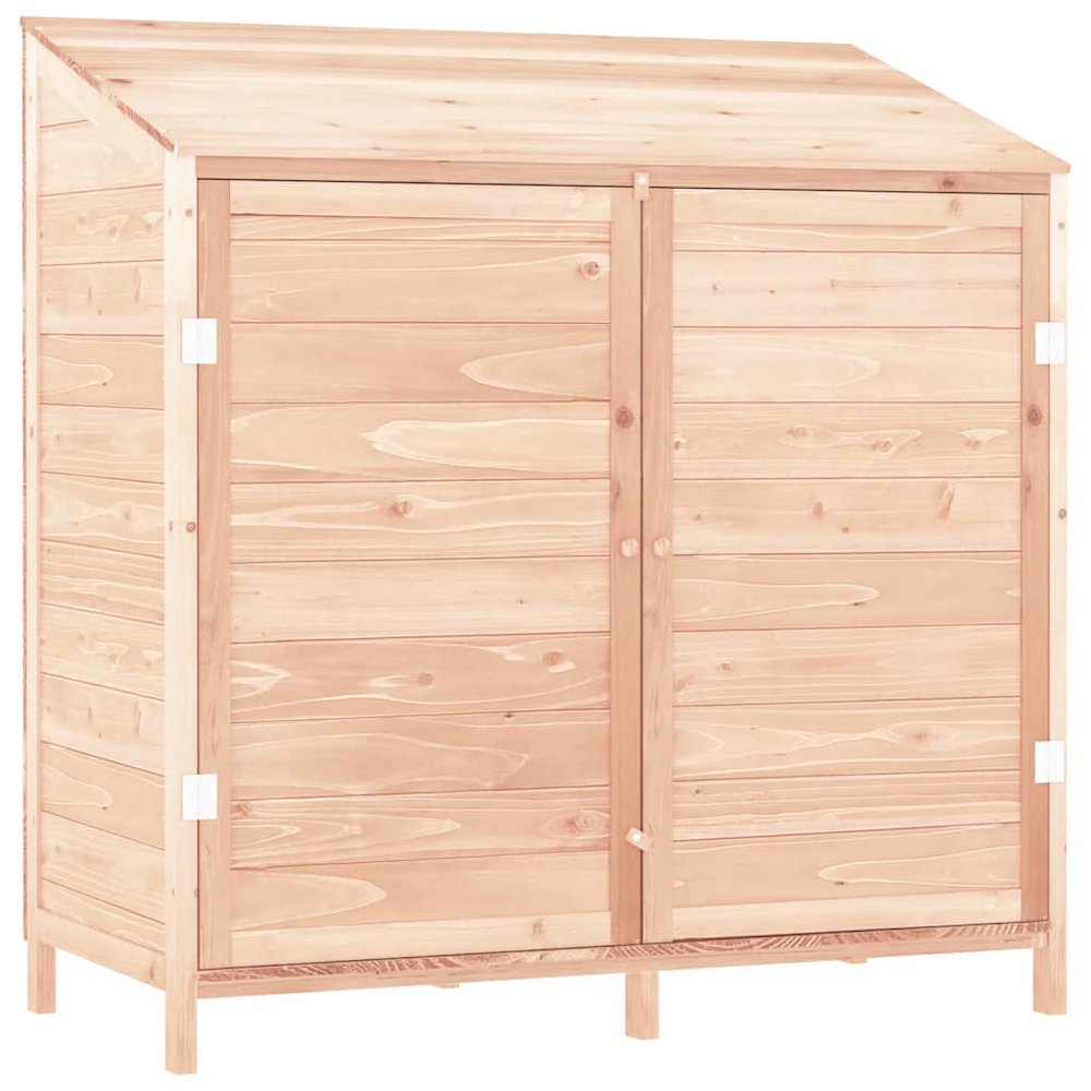 Garden Shed Natural Wood Solid Fir Wood Medium Garden Shed. Picture 2