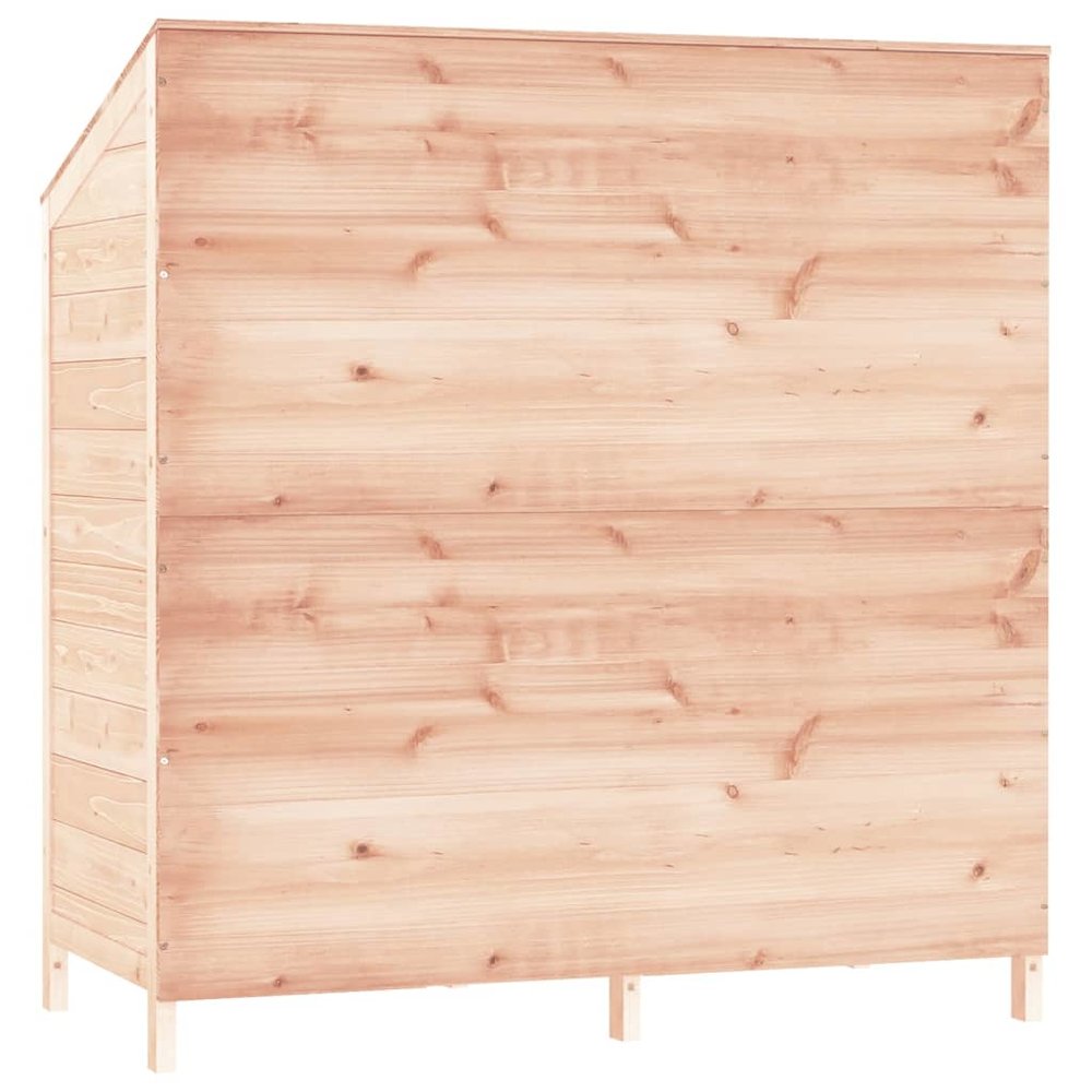 Garden Shed Natural Wood Solid Fir Wood Medium Garden Shed. Picture 6