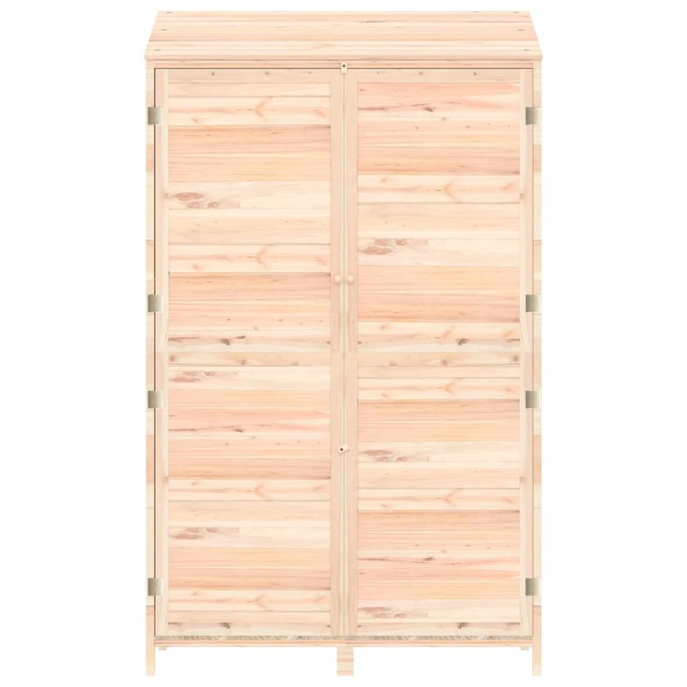 Garden Shed Natural Fir Wood Solid Fir Wood 40.2x20.5x68.7 in. Picture 4