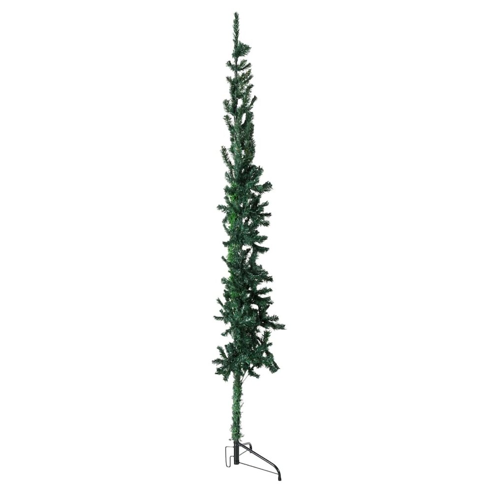 Artificial Half Christmas Tree Green PVC Slim Decorative Inlays. Picture 4