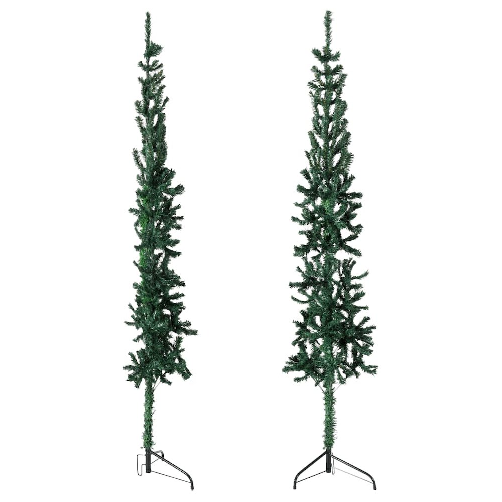 Artificial Half Christmas Tree Green PVC 70.9 in. Picture 2