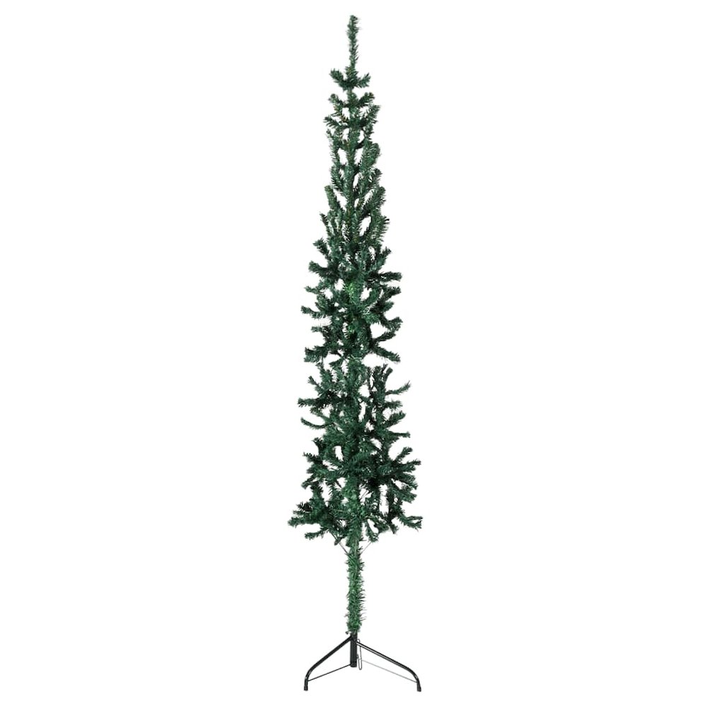 Artificial Half Christmas Tree Green PVC 70.9 in. Picture 3