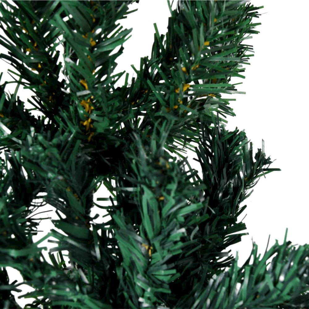 Artificial Half Christmas Tree Green PVC 70.9 in. Picture 5