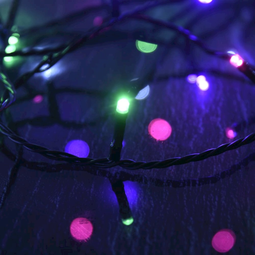LED String Pastel multicolored Polyvinyl chloride (PVC), copper. Picture 6