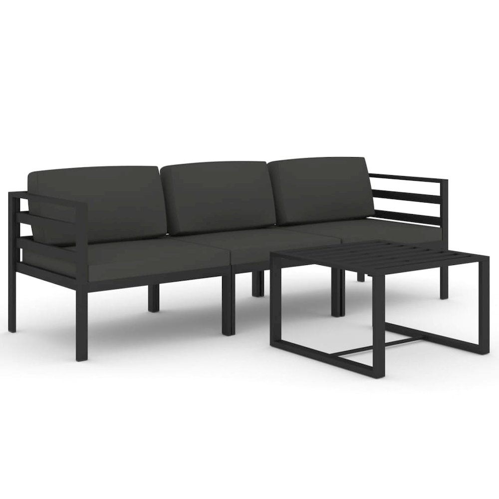 Garden Lounge Set Anthracite. Picture 2