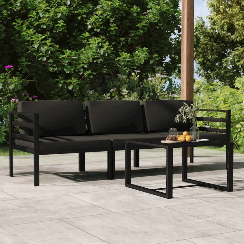 Garden Lounge Set Anthracite. Picture 1