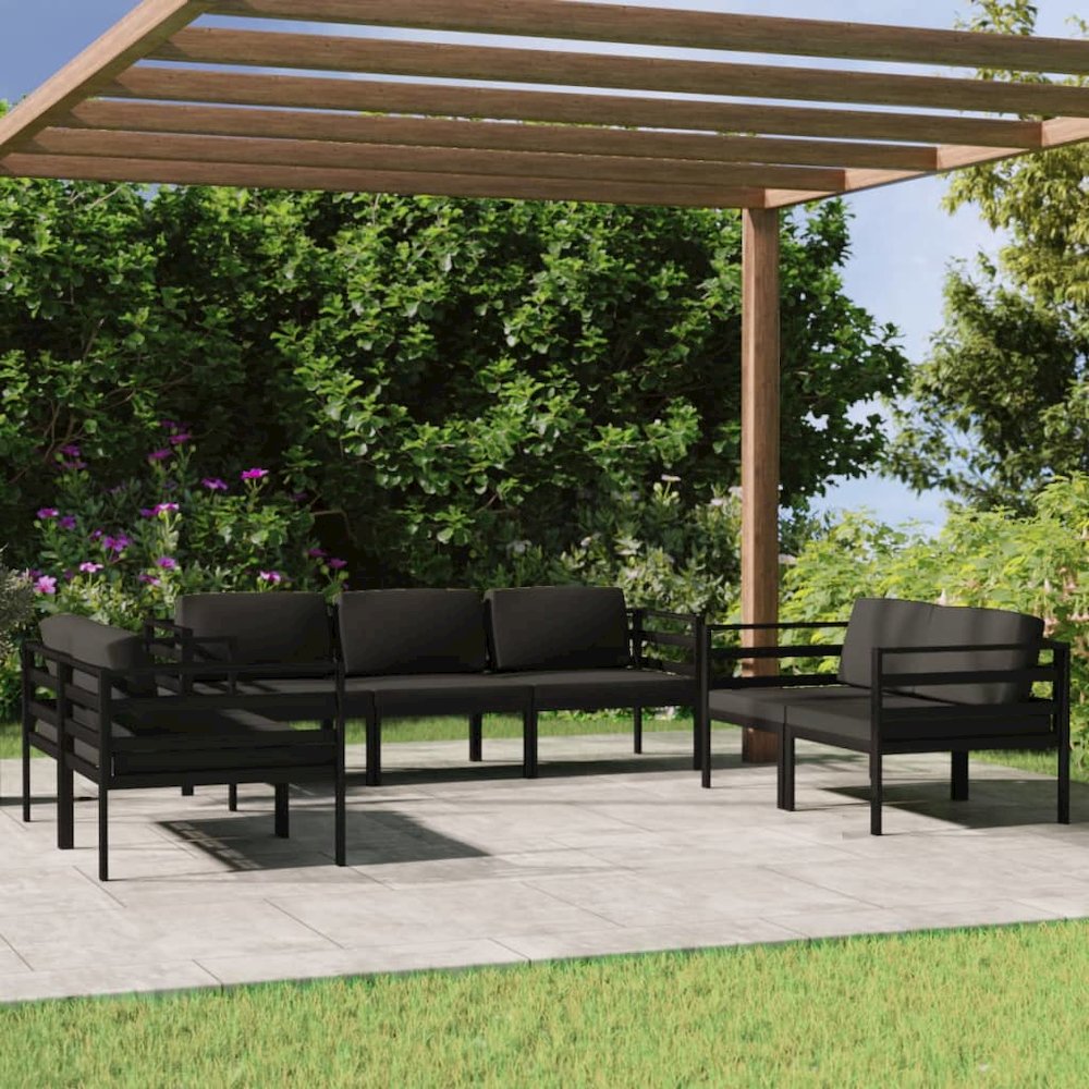 Garden Lounge Set Anthracite. Picture 1
