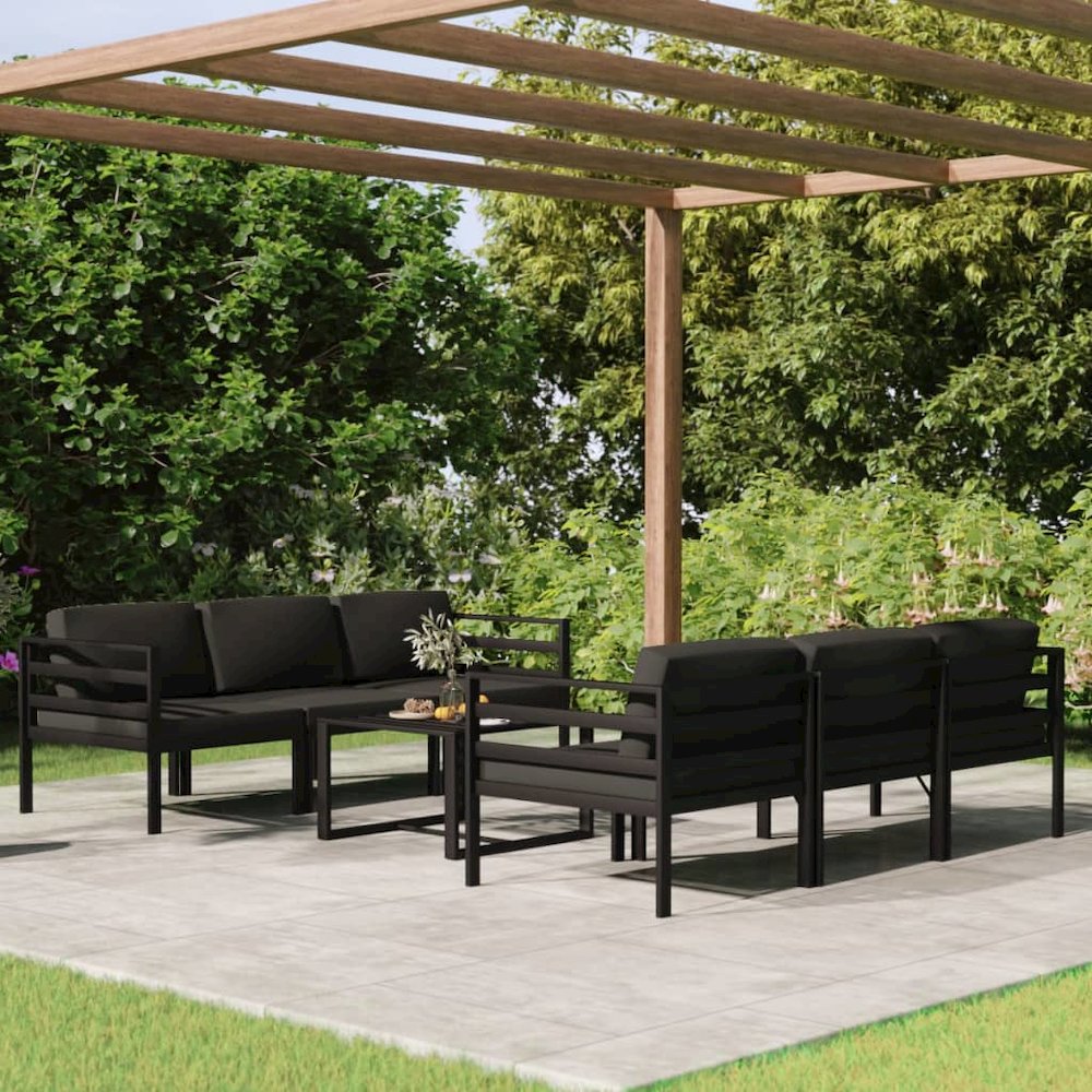 Garden Lounge Set Anthracite. Picture 1