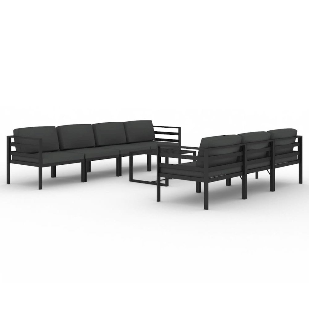 Garden Lounge Set Anthracite. Picture 2