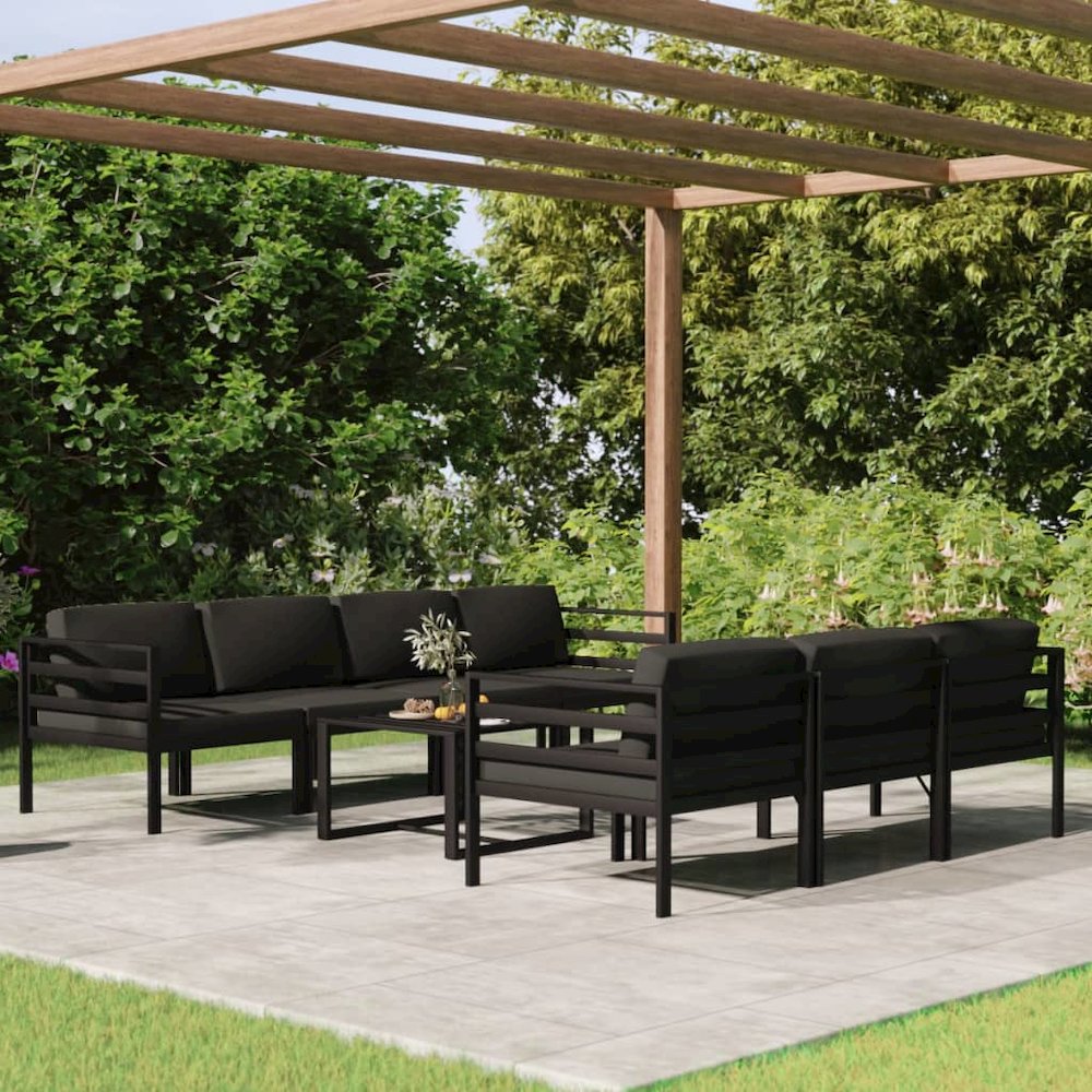 Garden Lounge Set Anthracite. Picture 1