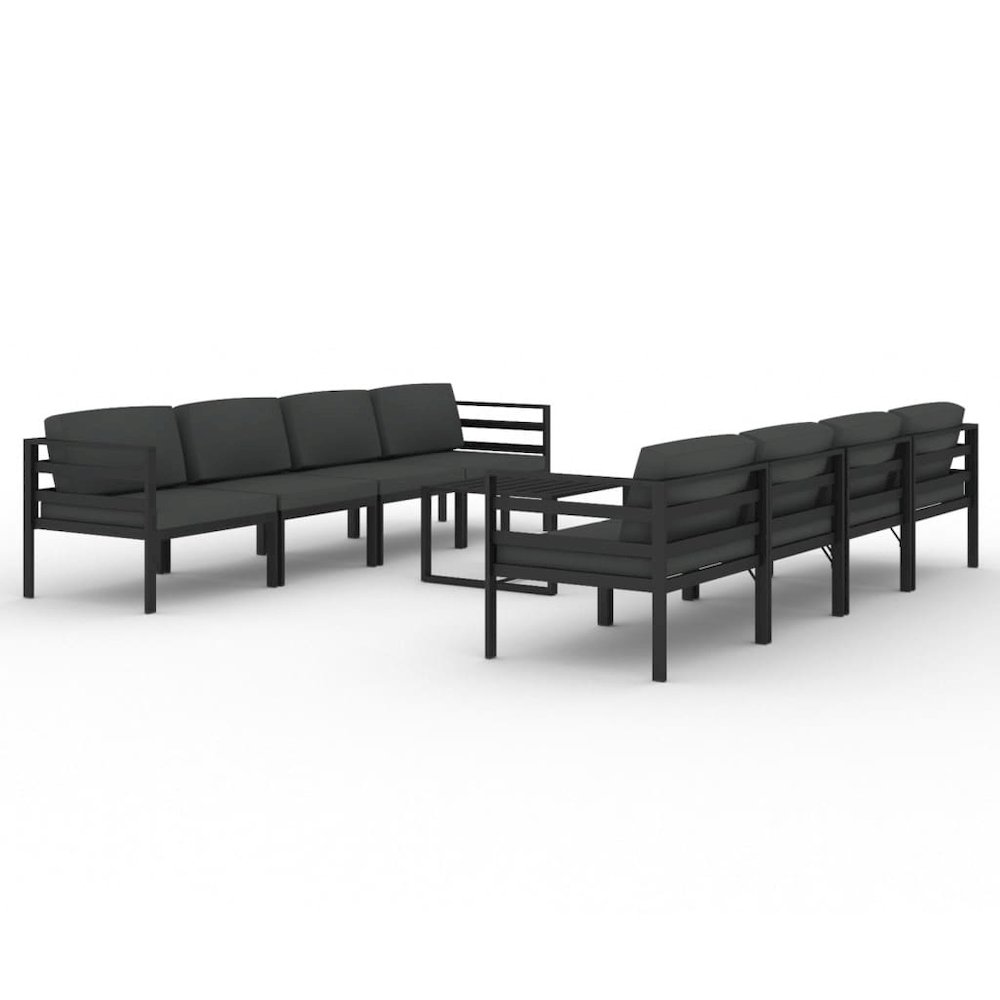 Garden Lounge Set Anthracite. Picture 2