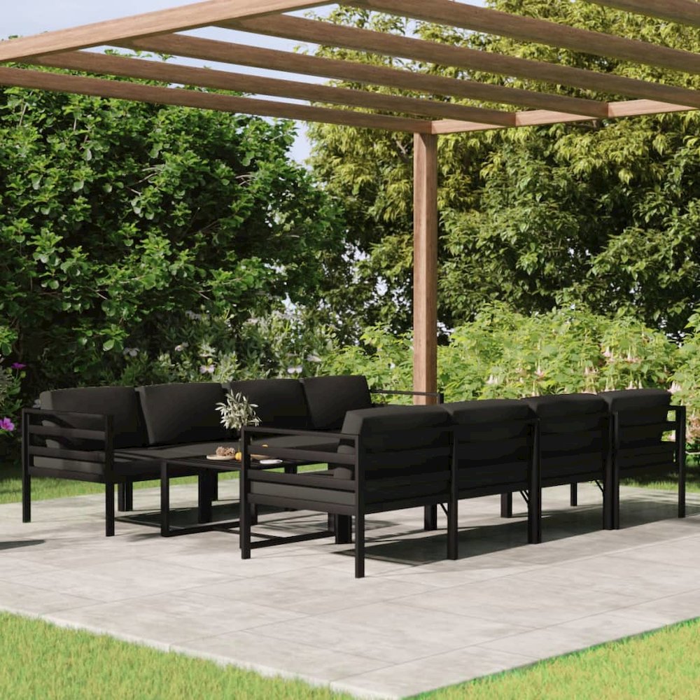 Garden Lounge Set Anthracite. Picture 1