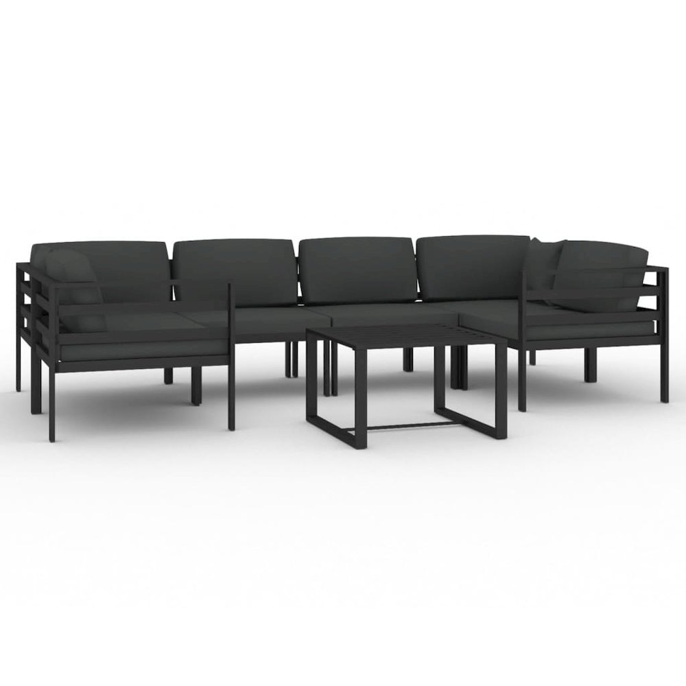 Garden Lounge Set Anthracite. Picture 2