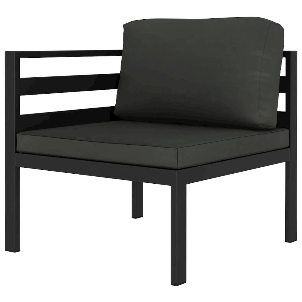 Garden Lounge Set Anthracite. Picture 3