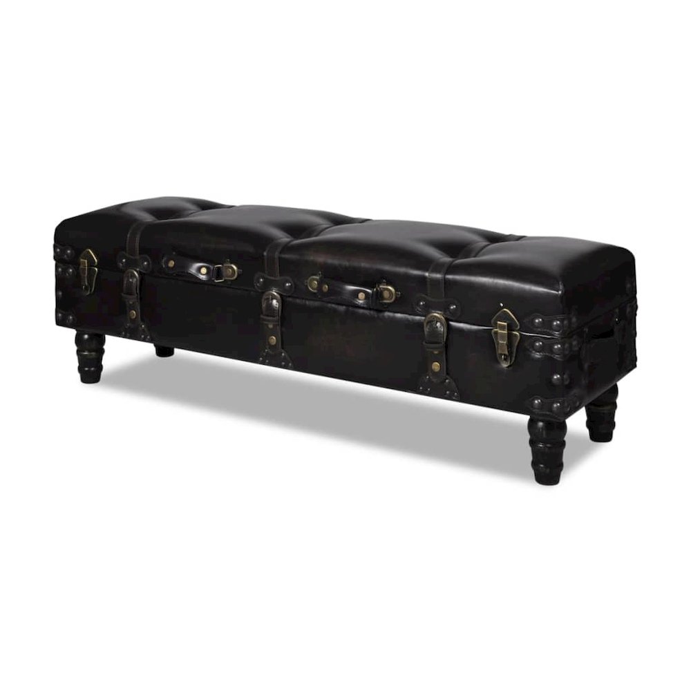 Storage Bench Dark Brown. Picture 1
