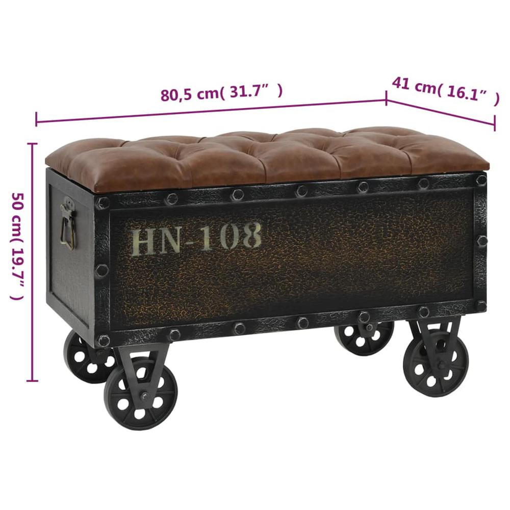 Storage Bench Brown. Picture 6