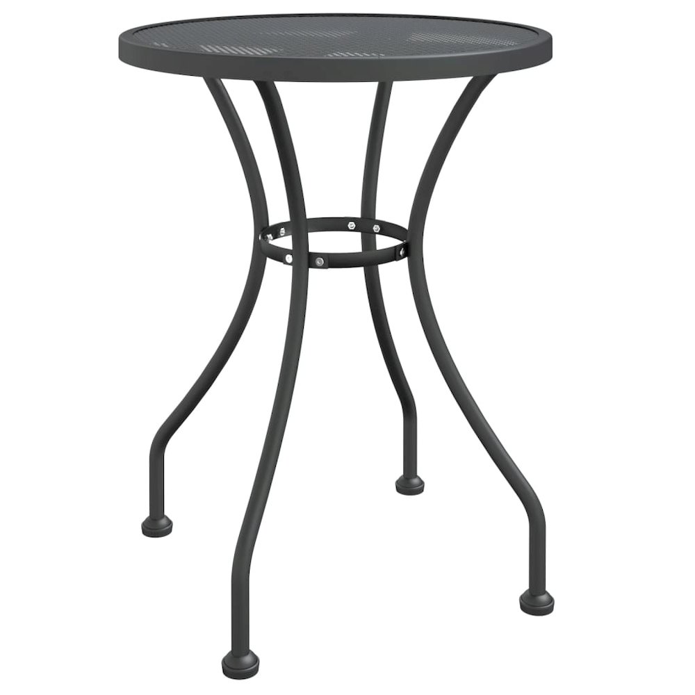 Garden Dining Set Anthracite Expanded metal mesh with e-coating. Picture 4