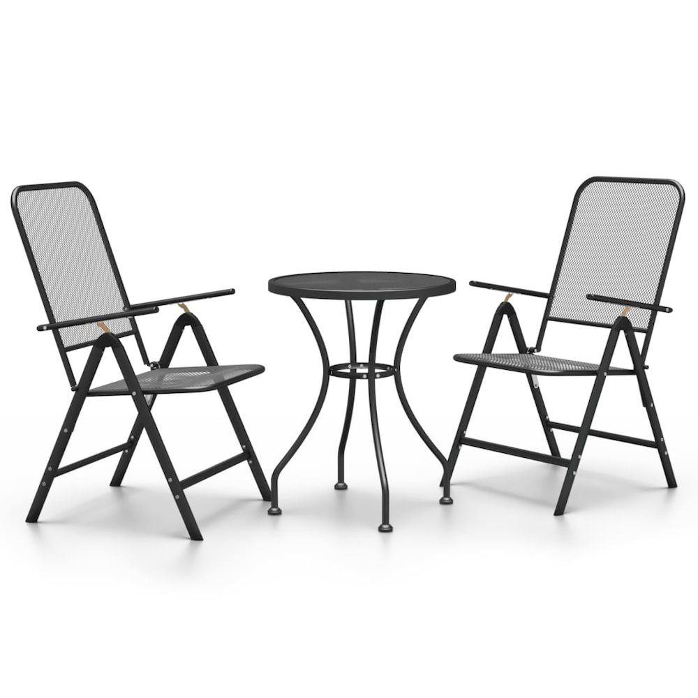 Garden Dining Set Anthracite. Picture 2