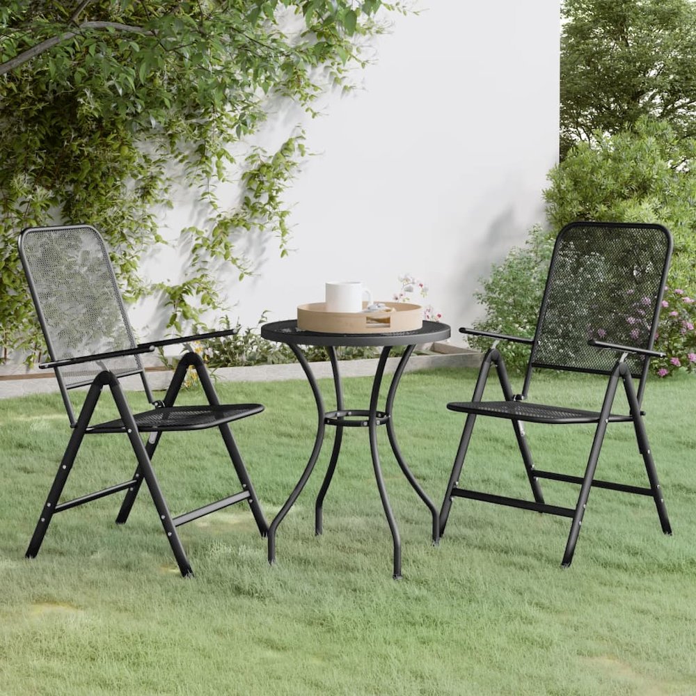 Garden Dining Set Anthracite. Picture 1