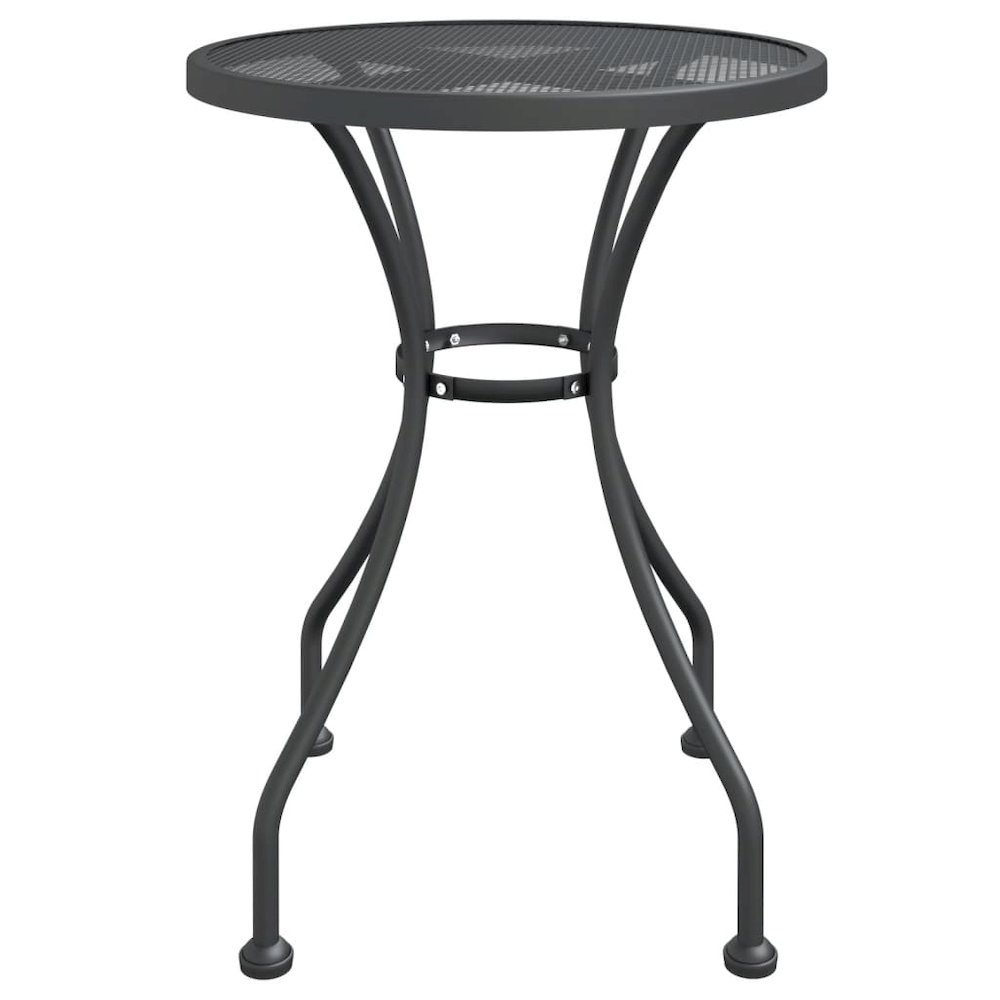 Garden Dining Set Charcoal Expanded metal mesh Compact Foldable. Picture 5